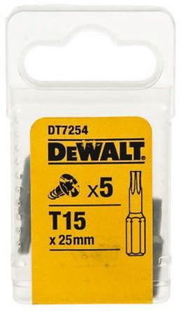 DeWALT - DT7254R-QZ - Dewalt 5װ T15 Ťתͷ DT7254R-QZ, Torx ͷͷ		