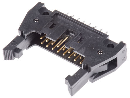 3M - N3408-6302RB - 3M 3000 系列 16路 2.54mm节距 (2排) 直 PCB 针座 N3408-6302RB, 焊接端接, 2A, 通孔		