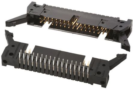 TE Connectivity - 5102322-8 - TE Connectivity AMP-LATCH ϵ�� 34· 2.54mm�ھ� (2��) ֱ�� PCB ���� 5102322-8, ���Ӷ˽�, 1A, ͨ��		