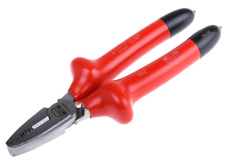 Bahco - 2678V-200 - Bahco 39mm钳口 合金钢 组合钳 2678V-200, 能切割 铜线：4 mm；铁线：3 mm；琴钢丝：2.5 mm, 总长200 mm		