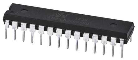 Microchip - ATMEGA328P-PU - ATmega ϵ Microchip 8 bit AVR MCU ATMEGA328P-PU, 20MHz, 1 kB32 kB ROM , 2 kB RAM, PDIP-28		