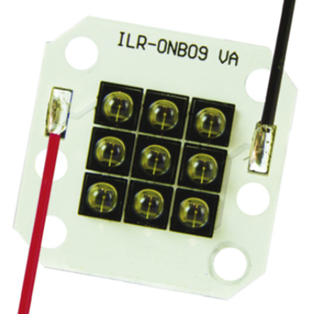 Intelligent LED Solutions - ILR-IO09-85SL-SC201-WIR200. - ILS OSLON 9 IR PowerCluster ϵ 9 45  LED ϵ, 850nm, 9270mW, ӡˢ·-2		
