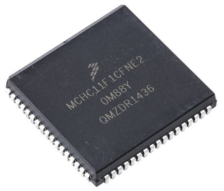 NXP - MCHC11F1CFNE2 - NXP M68HC11 ϵ 8 bit HC11 MCU MCHC11F1CFNE2, 2MHz, 512 B ROM EEPROM, 1024 B RAM, PLCC-68		