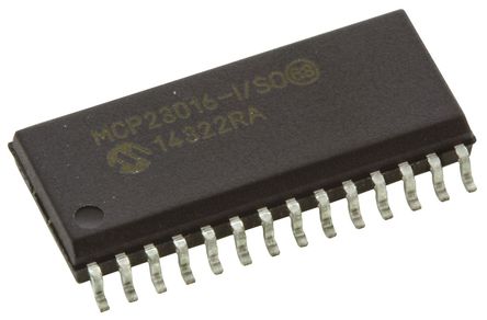 Microchip - MCP23016-I/SO - Microchip MCP23016-I/SO 16ͨ 1MHz I/Oչ, I2Cӿ, 28 SOICװ		