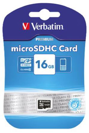Verbatim - 44010 - Verbatim 16 GB MicroSDHC		