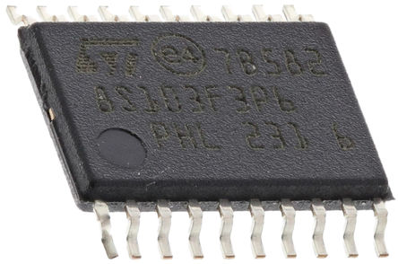 STMicroelectronics - STM8S103F3P6 - STMicroelectronics STM8S ϵ 8 bit STM8 MCU STM8S103F3P6, 16MHz, 640 B8 kB ROM , 1 kB RAM, TSSOP-20		