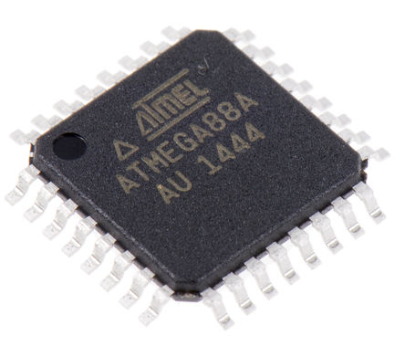 Microchip - ATMEGA88A-AU - Microchip ATmega ϵ 8 bit AVR MCU ATMEGA88A-AU, 20MHz, 512 B8 kB ROM , 1 kB RAM, TQFP-32		