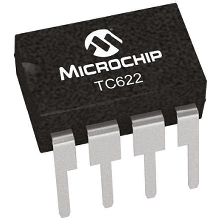 Microchip - TC622EPA - Microchip TC622EPA ¶ȴ, ģӿ, 4.5  18 VԴ, -40  +85 C¶, 8 PDIPװ		