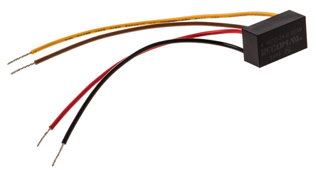 Recom - RCD-24-0.30/W - Recom LED 驱动器 RCD-24-0.30/W, 4.5 → 36 V输入, 2 → 35V输出, 300mA输出, 10.5W		