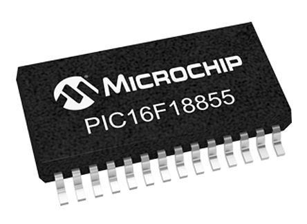 Microchip - PIC16F18855-I/SS - PIC16LF ϵ Microchip 8 bit PIC16F MCU PIC16F18855-I/SS, 32MHz, 14 kB ROM , 1024 B RAM, SSOP-28		