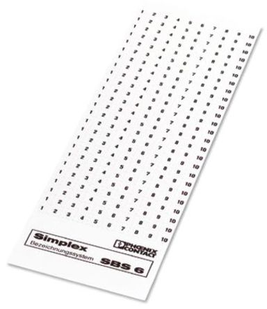Phoenix Contact - 1007222 - White Marker Card		