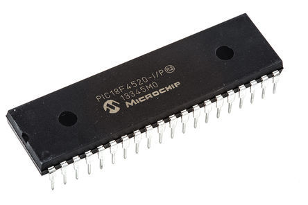 Microchip - PIC18F4520-I/P - Microchip PIC18F ϵ 8 bit PIC MCU PIC18F4520-I/P, 40MHz, 32 kB256 B ROM , 1536 B RAM, PDIP-40		