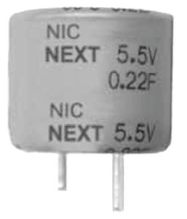 NIC Components - NEXT225Z5.5V28.5X14F - NIC Components NEXT ϵ 2.2F 5.5 V ֱ ˫ NEXT225Z5.5V28.5X14F, -20  +80% ݲ		