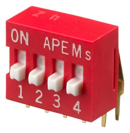 Apem - DA04V - Apem DA04V 4λ ͹ ͨ DIP , , 25 mA		
