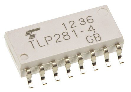 Toshiba - TLP281-4(J,F) - Toshiba ͨ  TLP281-4(J,F), ֱ, , 16 SOP װ		