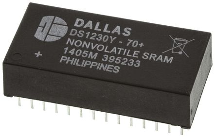 Maxim - DS1230Y-70+ - DS1230Y-70+, 256kbit NVRAM 洢, 4.5  5.5 V, 0  +70 C, 28 EDIPװ		