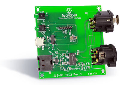 Microchip - DM160216 - Microchip DM160216 DMX512A Lighting Communications ӿڰ		