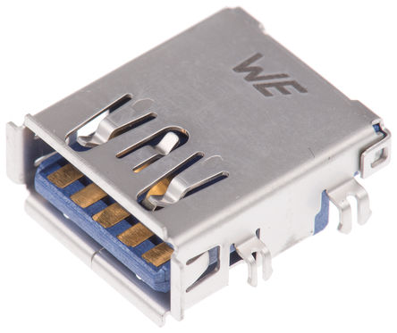 Wurth Elektronik - 692121130100 - Wurth Elektronik WR-COM ϵ ֱ USB3.0 A  USB  692121130100, ͨ, 30 V , 250mA		