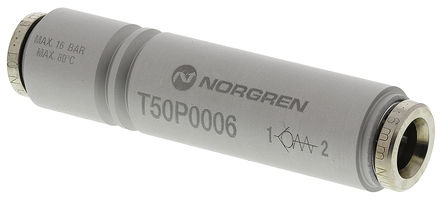 Norgren - T50P0006 - Norgren T50P ϵ ֹط ܽͷ T50P0006, -0.9  16bar, -20  +80C		