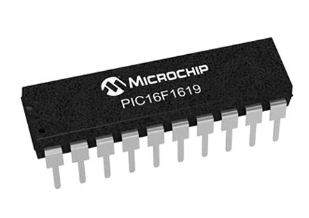 Microchip - PIC16F1619-I/P - Microchip PIC16LF ϵ 8 bit 8 λ CPU MCU PIC16F1619-I/P, 32MHz, 14 kB ROM , 1024 B RAM, PDIP-20		