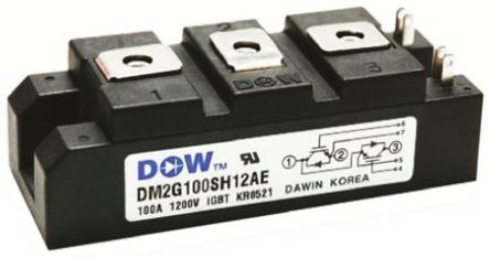 DAWIN Electronics - DM2G75SH6N - DAWIN Electronics DM2G75SH6N Nͨ IGBT ģ, , 100 A, Vce=600 V, 7 7DM-1װ		