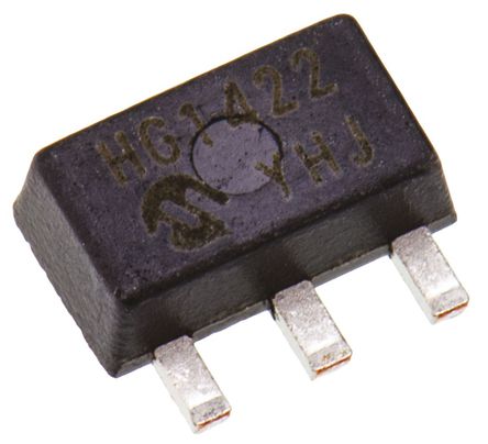 Microchip - MCP1702T-3302E/MB - Microchip MCP1702T-3302E/MB LDO ѹ, 3.3 V, 250mA, 0.4%ȷ, 2.7  13.2 V, 3 SOT-89װ		