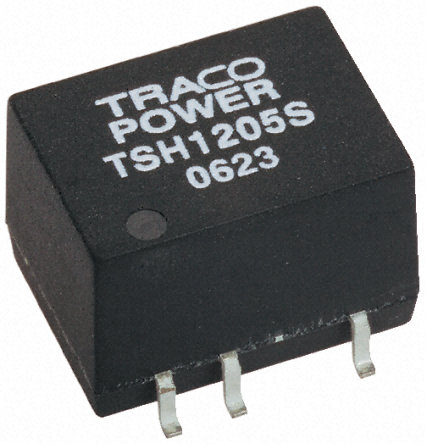 TRACOPOWER - TSH 1215D - TRACOPOWER TSH 系列 2W 隔离式直流-直流转换器 TSH 1215D, 10.8 → 13.2 V 直流输入, ±15V dc输出, ±65mA输出, 1kV dc隔离电压, SOIC封装		