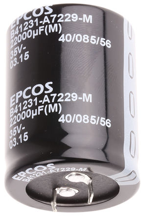 EPCOS - B41231A7229M000 - EPCOS B41231 ϵ 35 V ֱ 22000F ͨ  B41231A7229M000, 20%ݲ, +85C		