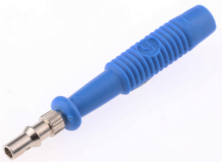 Hirschmann Test & Measurement - 973509102 - Hirschmann 973509102 蓝色 公 测试插头, 60V dc, 6A, 镀镍触点		