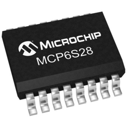 Microchip - MCP6S28-I/SL - Microchip MCP6S28-I/SL ɱŴ, 3 V 5 VԴѹ, /, 16 SOICװ		