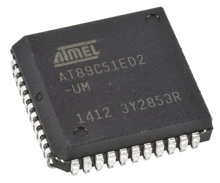Atmel - AT89C51ED2-SLSUM - Atmel AT89C ϵ 8 bit 8051 MCU AT89C51ED2-SLSUM, 40MHz, 64 kB2048 B ROM , 256 B1792 B RAM, PLCC-44		