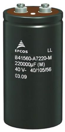 EPCOS - B41560A7339M000 - EPCOS B41560 ϵ 40 V ֱ 33000F  B41560A7339M000, 20%ݲ, 12m(ֵ), +105C		