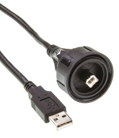 Bulgin - PX0840/B/5M00 - Bulgin 5m ɫ USB  PX0840/B/5M00, USB 2.0		