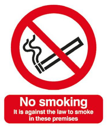 Signs & Labels - PH05051S - Signs & Labels PH05051S ɫ/ɫ/ɫ Ӣ ϩ ֹ־ “No Smoking Against Law-־“ Fire Safetyȫ, 148 x 210mm		