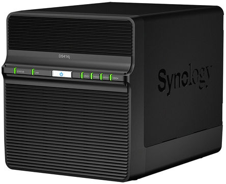 Synology - DS414J - Synology DiskStation DS414j  總Ӵ洢 (NAS), 4 ߼, 1 x USB 2.0, 1 x USB 3.0 ˿		
