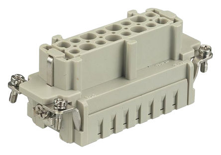 Harting - 09332162702 - Harting Han E HMC 系列 2行 16触点 16P+E极 插座 电源连接器 09332162702		