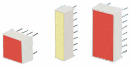 Kingbright - KB-2550SGD - Kingbright 灯条 绿色 LED 显示器 KB-2550SGD, 70 mcd, 通孔安装		