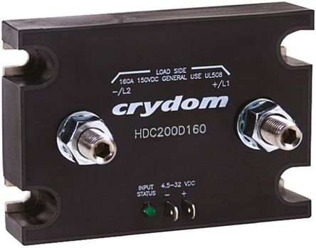Crydom - HDC200D160 - Crydom 160 A 尲װ ̵̬ HDC200D160, ֱл, 150 V ֱ		