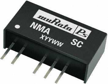 Murata Power Solutions - NMA0509SC - Murata Power Solutions NMA ϵ 1W ʽֱ-ֱת NMA0509SC, 4.5  5.5 V ֱ, 9V dc, 55mA, 1kV dcѹ, SIPװ		
