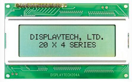 Displaytech - 204A-BC-BC - Displaytech ͸ ĸ LCD ɫʾ 204A-BC-BC, LED, 420ַ		