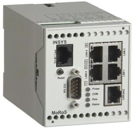 Insys Microelectronics - Insys Moros LAN Pro - Insys Microelectronics PLC /ģ Insys Moros LAN Pro, 10  60 V ֱ, 110x70x75mm		
