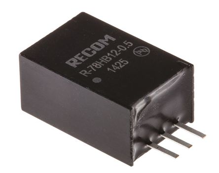 Recom - R-78HB12-0.5 - Recom 6W ѹ R-78HB12-0.5, 17  72V, 12V, 500mA SIP װ		