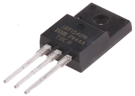 Infineon - IRFI540NPBF - Infineon HEXFET ϵ Si N MOSFET IRFI540NPBF, 20 A, Vds=100 V, 3 TO-220װ		