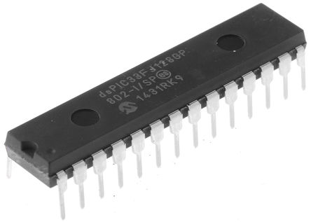 Microchip - dsPIC33FJ128GP802-I/SP - Microchip dsPIC33FJ128GP802-I/SP 16bit źŴ DSP, 40MHz, 128 kB ROM , 16 kB RAM, 10x12bit ADC, 28 SPDIPװ		