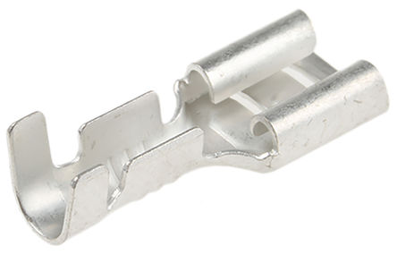 RS Pro - 503LT - RS Pro 503 系列 压接插座 503LT, 6.4 x 0.8mm, 镀锡触芯		