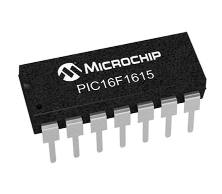 Microchip - PIC16F1615-I/P - PIC16LF ϵ Microchip 8 bit 8 λ CPU MCU PIC16F1615-I/P, 32MHz, 14 kB ROM , 1024 B RAM, PDIP-14		
