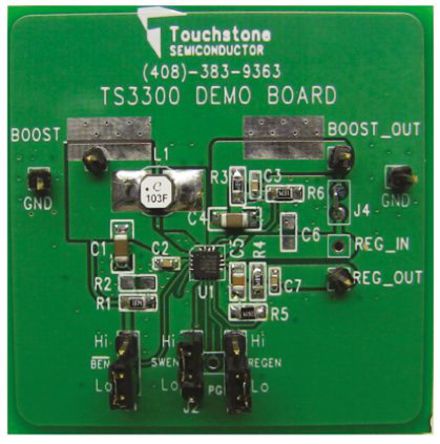 Touchstone Semiconductor - TS3300DB - TS3300 Boost + Load Switch Demo Board		