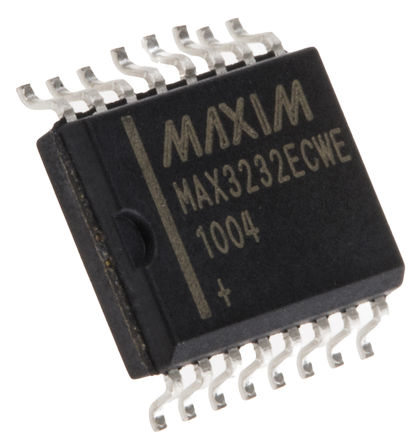 Maxim - MAX3232ECWE+ - Maxim MAX3232ECWE+ 250kbps ·շ, EIA/TIA-232RS-232V.24V.28ӿ, 2-TX 2-RX 2-TRX, 3.3 V5 VԴ, 16 SOIC Wװ		