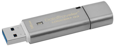 Kingston - DTLPG3/16GB - Kingston DataTraveler Locker+ 16 GB USB 3.0 U, ߼ܹ		