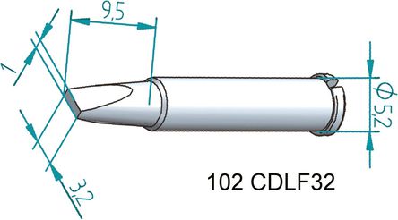 Ersa - 102CDLF32 - Ersa, 3.2 mm ֱ ʼ, ʹi-CON1  i-CON2 ̨ i-Tool 		